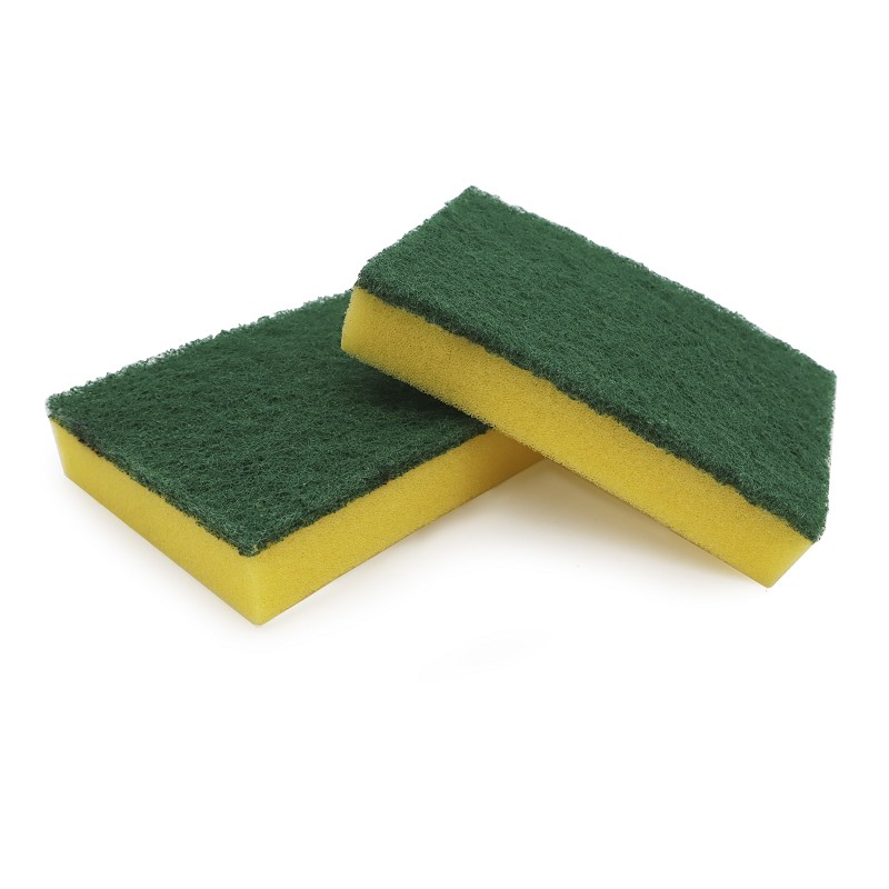 Spons + Extra Groene Vezel 8 x 12 cm. Pack-6 - Afbeelding 3