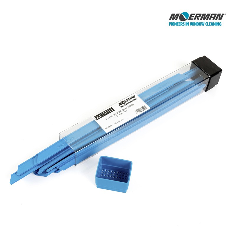 Liquidator Blue Nxt-R Glasreinigingsrubber - Durafill-koffer (met 20 eenheden) 25, 35 en 45 cm. Moerman - Afbeelding 7